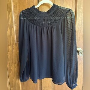 Loft Sheer Sleeve Top